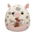 Squishmallow 8 Inch Rosie the Pig with Chocolate Bunny Easter Plush Toy - Owl & Goose Gifts