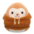 Squishmallow 12 Inch Sherman the Sloth with Hoodie Plush Toy - Owl & Goose Gifts
