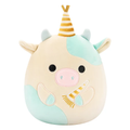 Squishmallow 5 Inch Belana the Cow with Birthday Hat Plush Toy