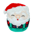 Squishmallow 5 Inch Nick Santa Claus with Overalls Christmas Plush Toy
