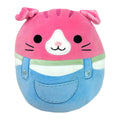 Squishmallow 8 Inch Geraldine the Cat in Overalls Plush Toy *FINAL SALE*