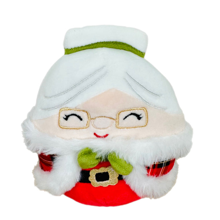 Squishmallow 8 Inch Nicolette Mrs. Claus in Plaid Cape Christmas Plush Toy