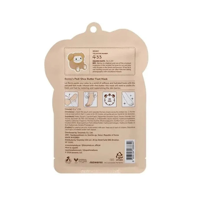 Squishmallow X TONYMOLY Benny's Pedi Foot Mask - Owl & Goose Gifts