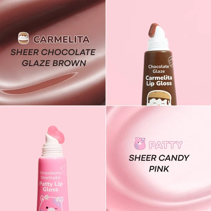 Squishmallow X TONYMOLY Patty and Carmelita's Lip Gloss Duo
