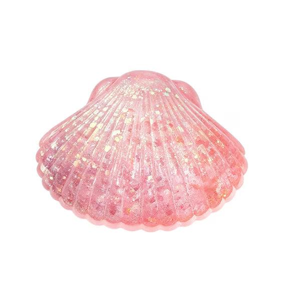 Sugar Gel Squishy 3.5 Inch Sea Shell Maltose Filled Sensory Toy - Assorted