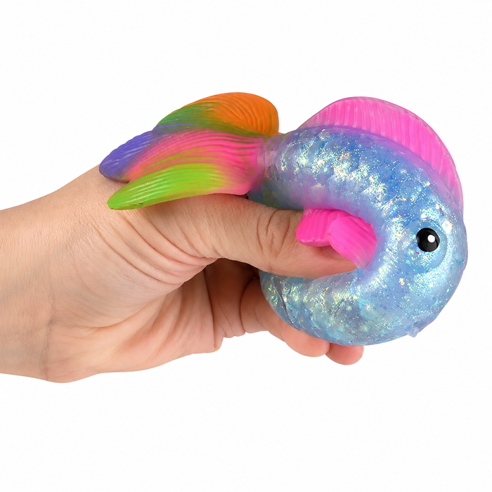Sugar Gel Squishy 4 Inch Goldfish Maltose Filled Sensory Toy - Assorted