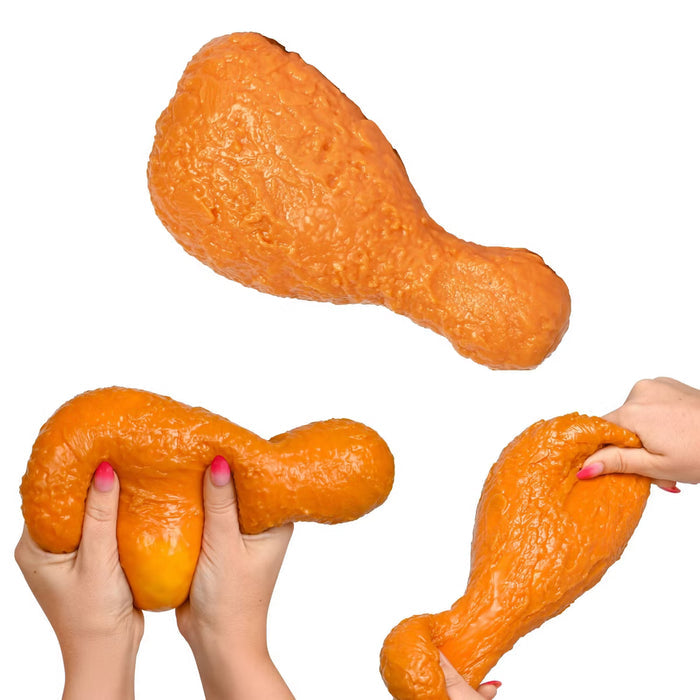 Sunny Days Toymendous 7.5 Inch Squishy Chicken Leg Stretchy Sensory Toy