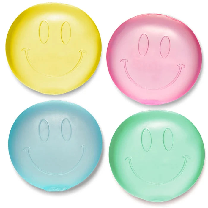 Top Trenz Happy Face Super Duper Sugar Squisher - Squishy Sensory Toy - Assorted