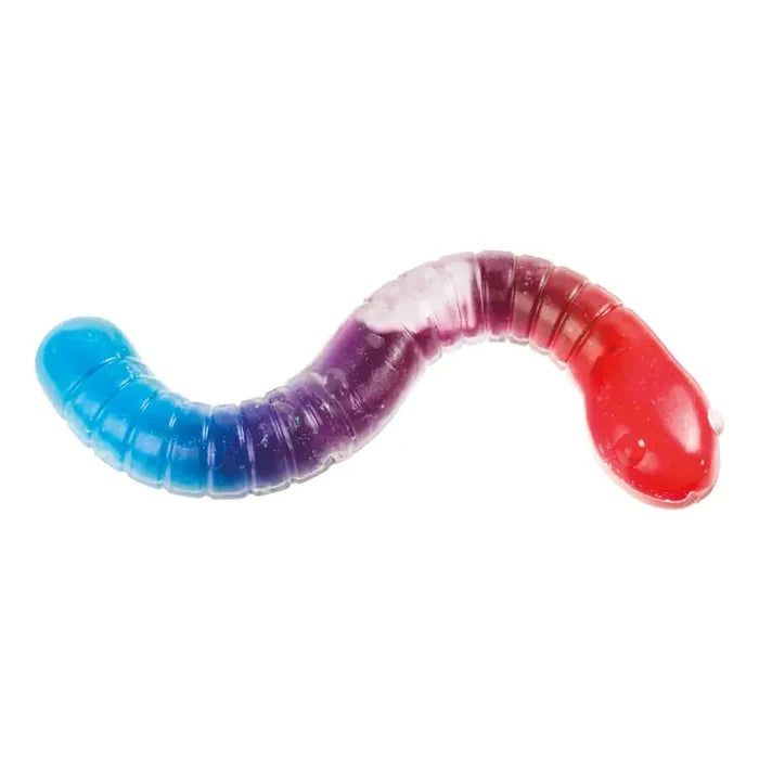 Toysmith Jumbo Slimy Worm 9 Inch Squishy Sensory Fidget Toy
