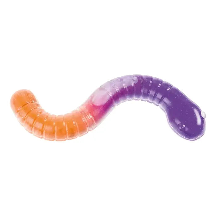 Toysmith Jumbo Slimy Worm 9 Inch Squishy Sensory Fidget Toy