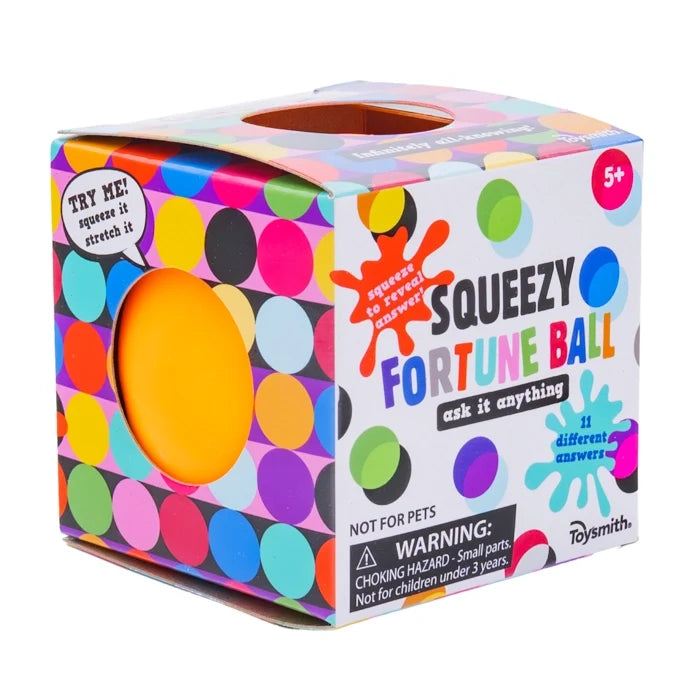 Toysmith Squeezy Fortune Ball 2.5 Inch Squishy Sensory Fidget Toy