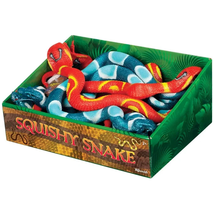 Toysmith Squishy Stretchy Snakes 16 Inch - Sensory Fidget Toy