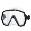 Tusa Freedom HD Mask - Clear Silicone - Black