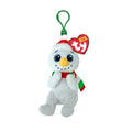 Ty Beanie Bellies 4 Inch Brrrnard the Snowman Christmas Plush Clip