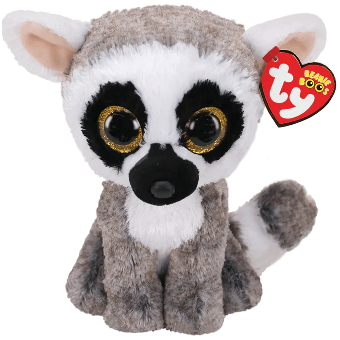 Ty Beanie Boos 6 Inch Linus the Lemur Plush Toy