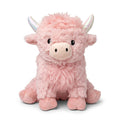 Warmies 13 Inch Pink Highland Cow Microwavable Plush Toy