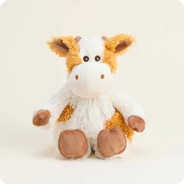 Warmies 13 Inch Pumpkin Spice Cow Microwavable Plush Toy