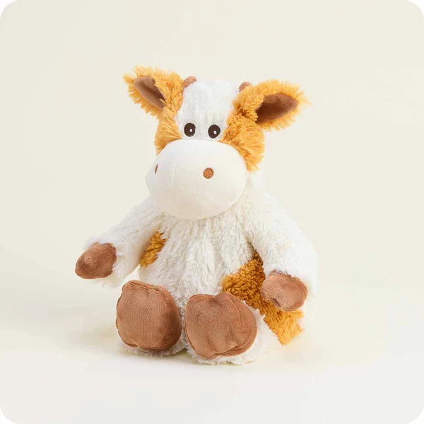 Warmies 13 Inch Pumpkin Spice Cow Microwavable Plush Toy