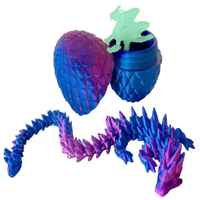 Zorbitz 7 Inch Twiddle Dragon Egg - 3D Printed Fidget Sensory Toy